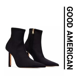 Good American -Women's Ankle Shine Neoprene Booties - 6.5